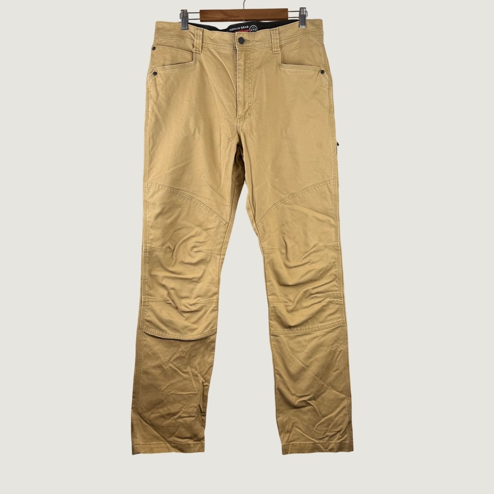 Wrangler ATG Canvas Pant Men 36x34 (35x34) Tan All Terrain Gear Gorpcore Outdoor